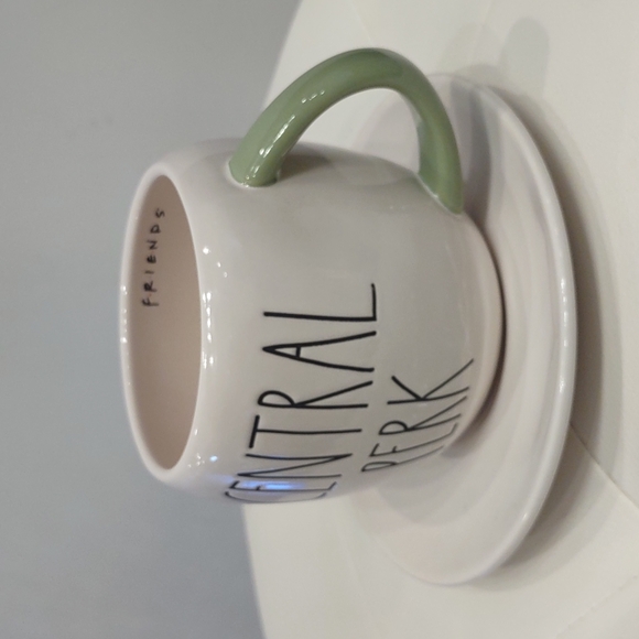 SET 2 Rae Dunn Central Park Ceramic Coffee Tea mug cup saucer New FRIENDS Rare - Picture 5 of 6
